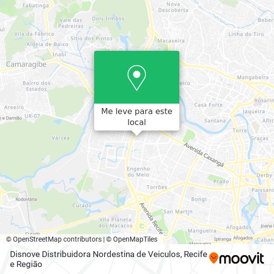 Disnove Distribuidora Nordestina de Veiculos mapa