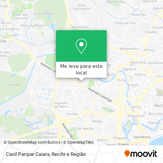Canil Parque Caiara mapa