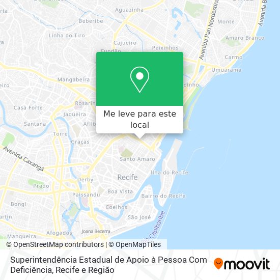 Superintendência Estadual de Apoio à Pessoa Com Deficiência mapa