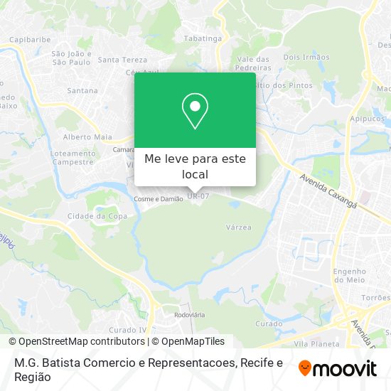 M.G. Batista Comercio e Representacoes mapa