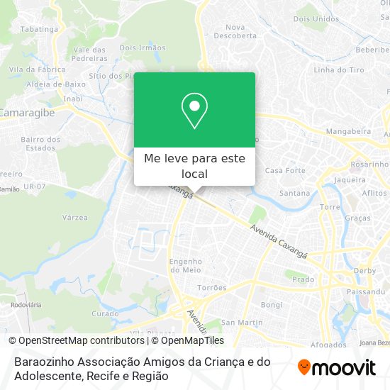Baraozinho Associação Amigos da Criança e do Adolescente mapa