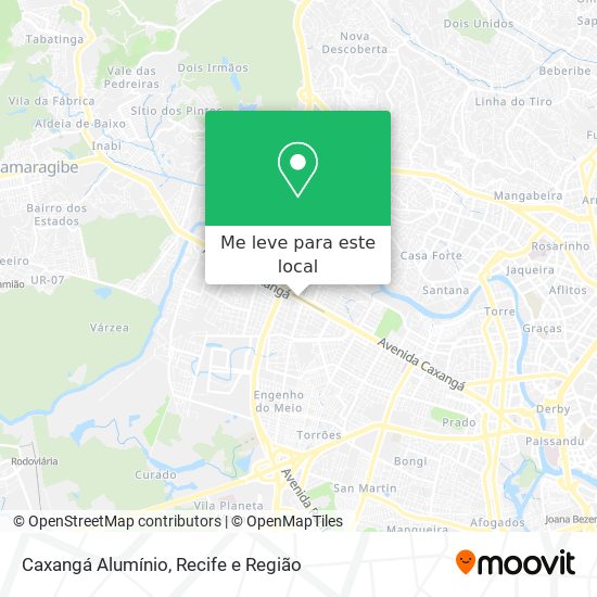 Caxangá Alumínio mapa