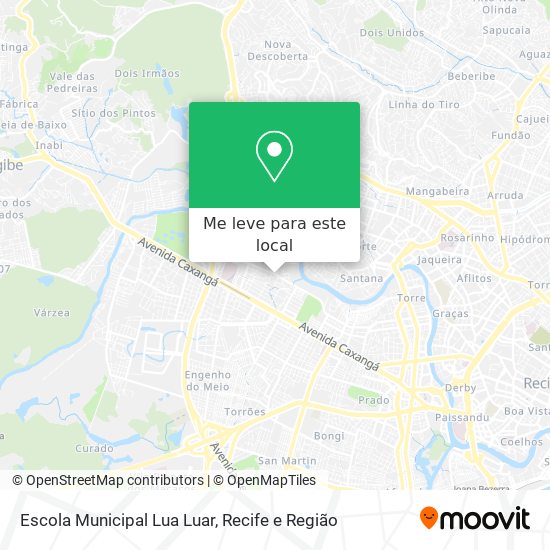 Escola Municipal Lua Luar mapa