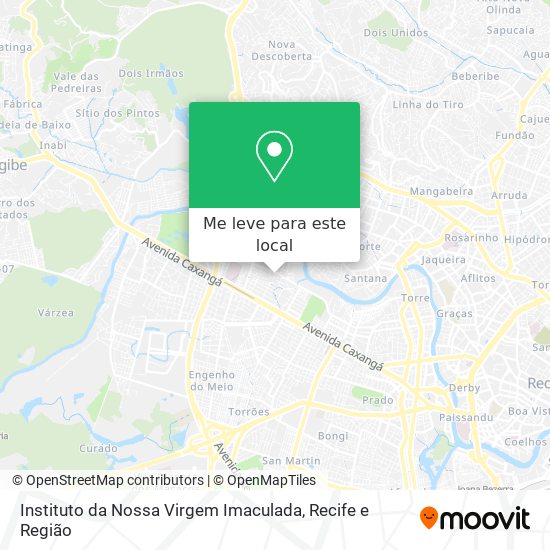Instituto da Nossa Virgem Imaculada mapa