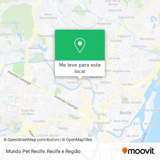 Mundo Pet Recife mapa