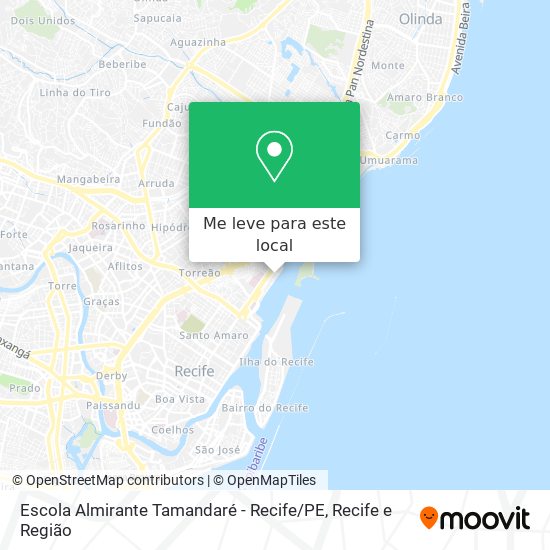 Escola Almirante Tamandaré - Recife / PE mapa