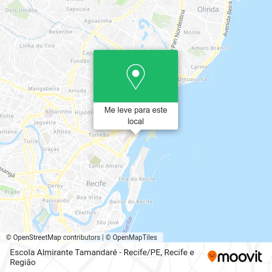 Escola Almirante Tamandaré - Recife / PE mapa