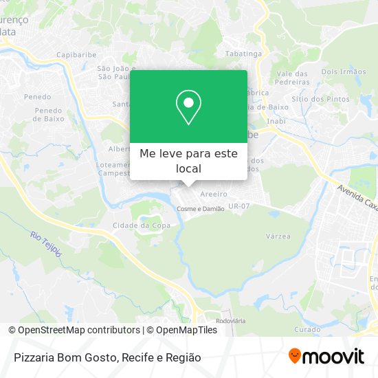 Pizzaria Bom Gosto mapa
