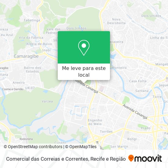 Comercial das Correias e Correntes mapa