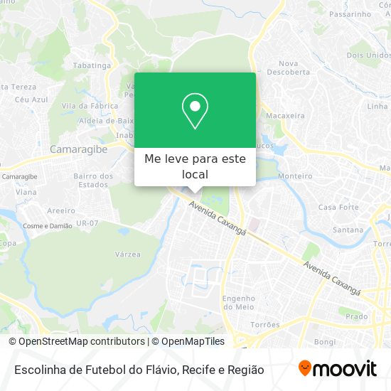 Escolinha de Futebol do Flávio mapa