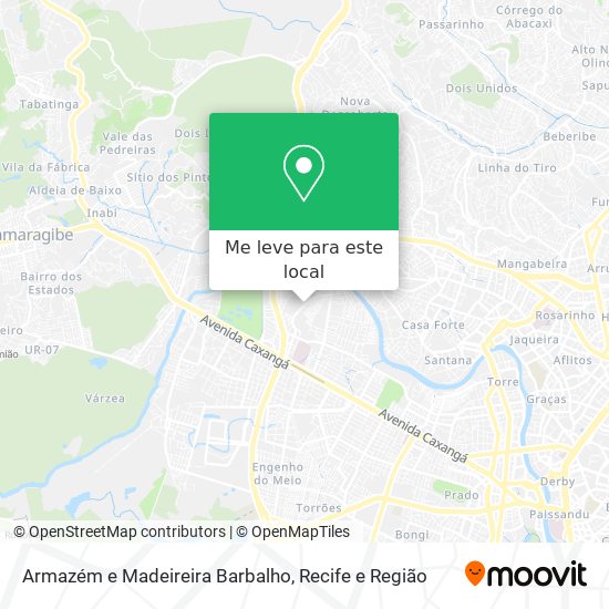 Armazém e Madeireira Barbalho mapa