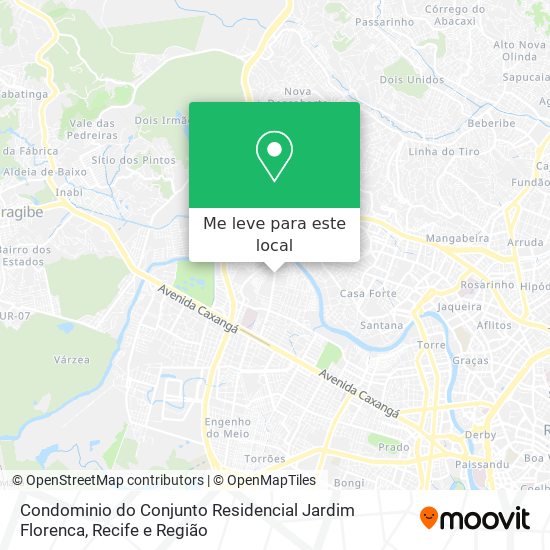 Condominio do Conjunto Residencial Jardim Florenca mapa
