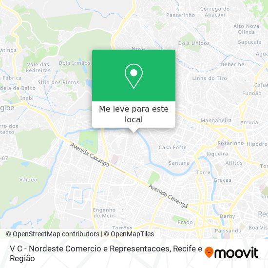 V C - Nordeste Comercio e Representacoes mapa