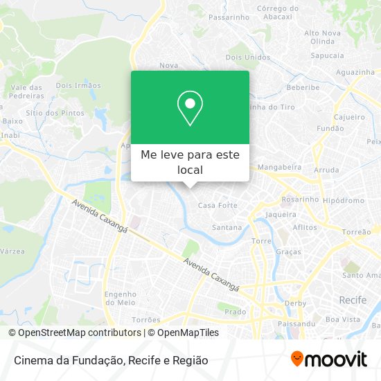 Cinema da Fundação mapa