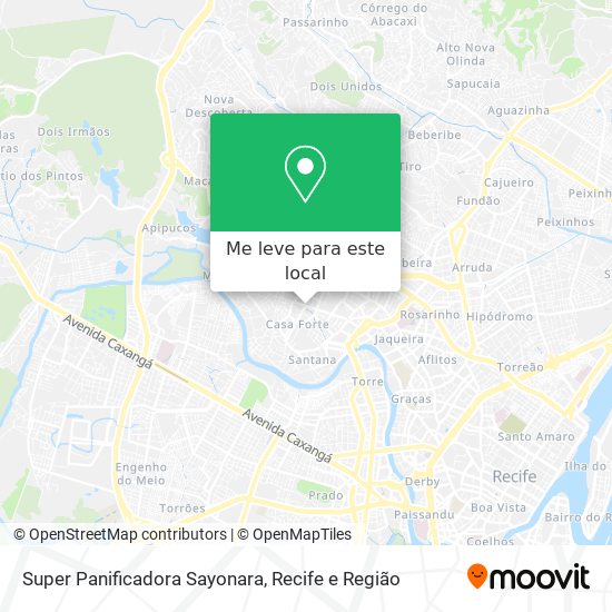 Super Panificadora Sayonara mapa