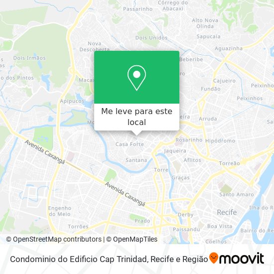 Condominio do Edificio Cap Trinidad mapa