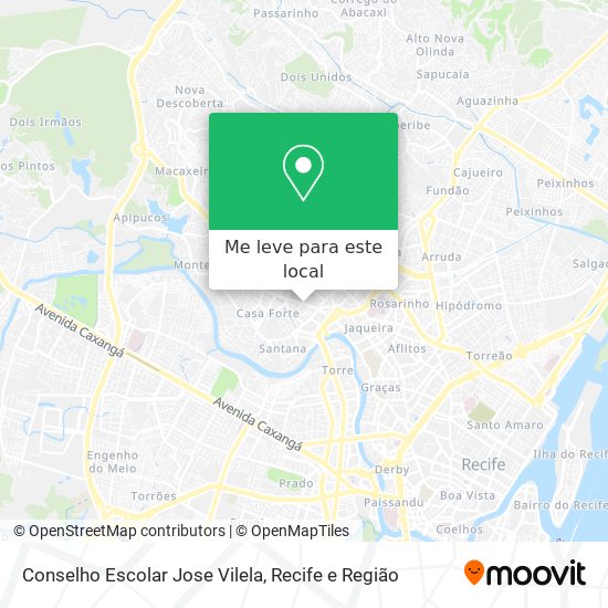 Conselho Escolar Jose Vilela mapa
