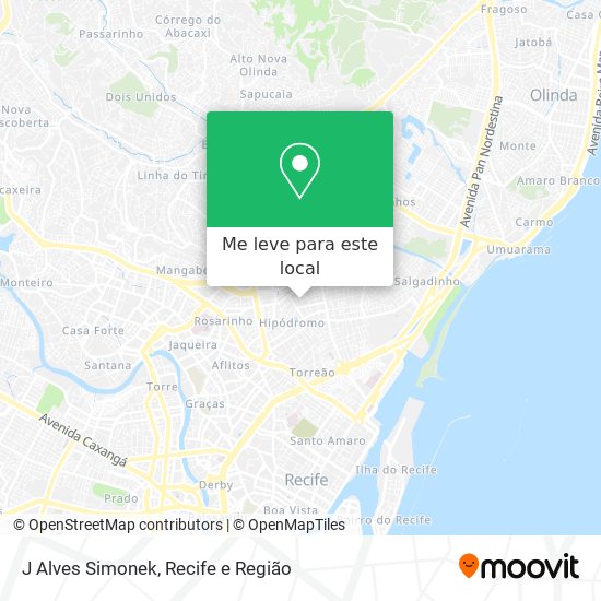 J Alves Simonek mapa