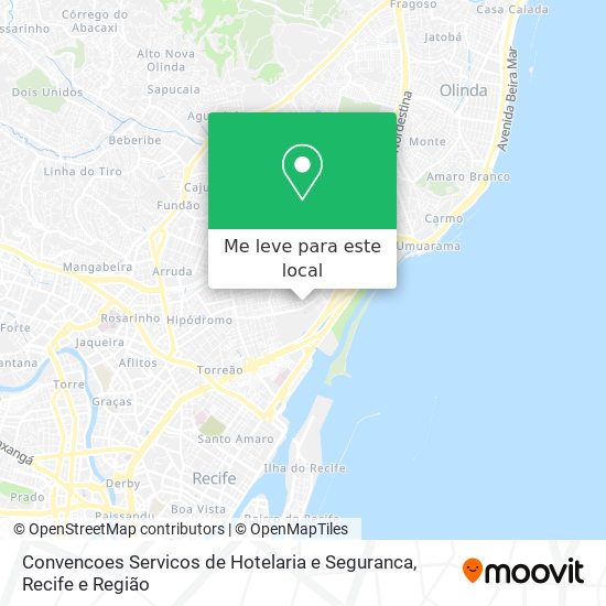 Convencoes Servicos de Hotelaria e Seguranca mapa