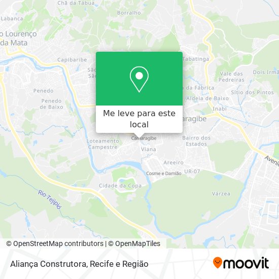 Aliança Construtora mapa