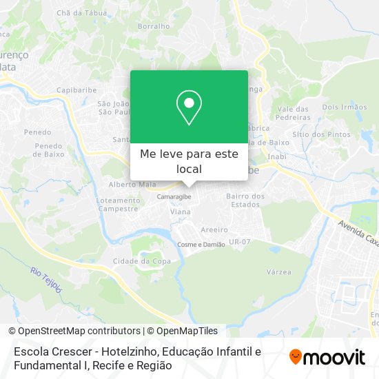 Escola Crescer - Hotelzinho, Educação Infantil e Fundamental I mapa