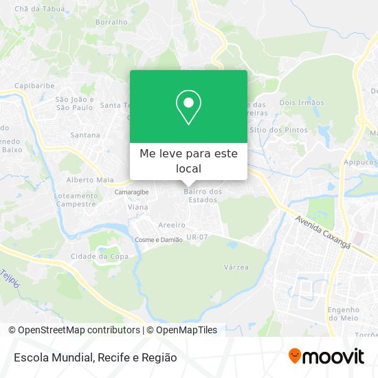 Escola Mundial mapa