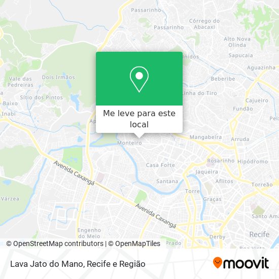 Lava Jato do Mano mapa