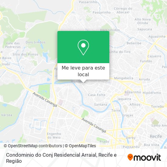 Condominio do Conj Residencial Arraial mapa