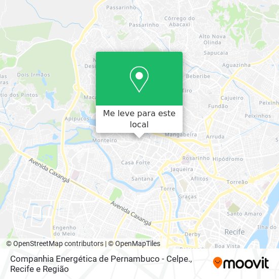 Companhia Energética de Pernambuco - Celpe. mapa