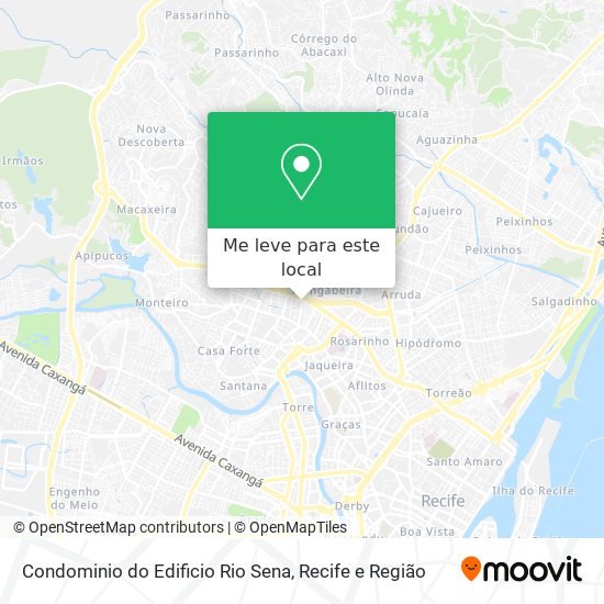Condominio do Edificio Rio Sena mapa