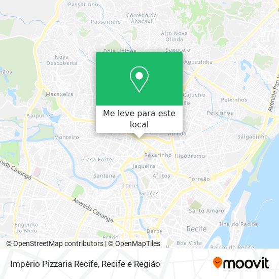 Império Pizzaria Recife mapa