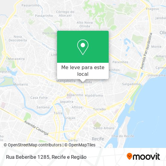 Rua Beberibe 1285 mapa