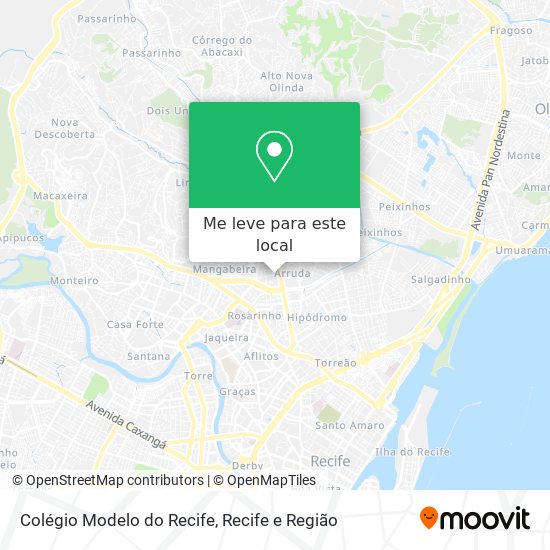 Colégio Modelo do Recife mapa