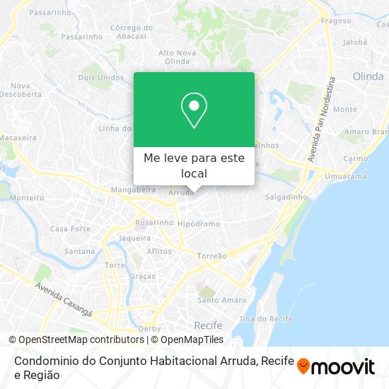 Condominio do Conjunto Habitacional Arruda mapa