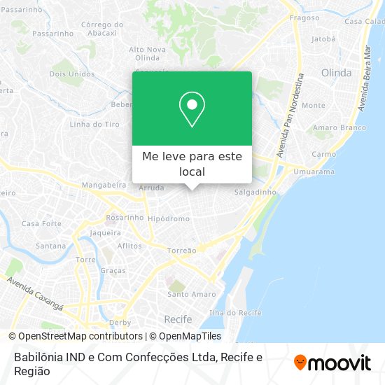 Babilônia IND e Com Confecções Ltda mapa