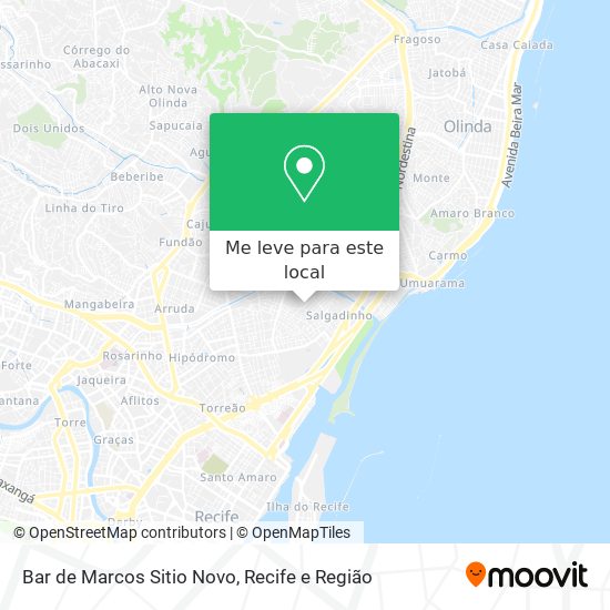 Bar de Marcos Sitio Novo mapa