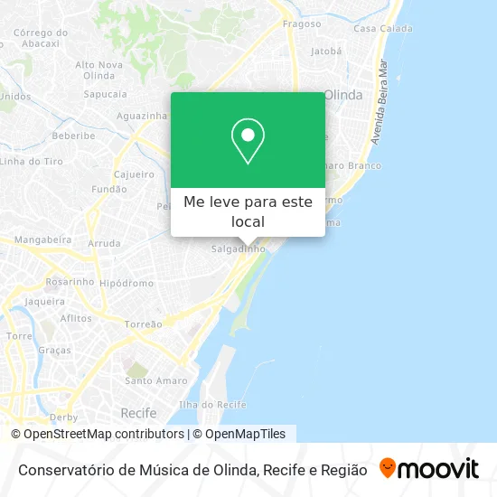 Conservatório de Música de Olinda mapa
