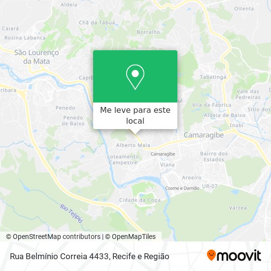 Rua Belmínio Correia 4433 mapa