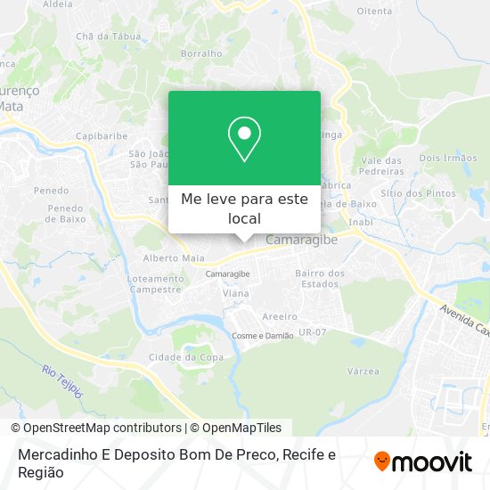 Mercadinho E Deposito Bom De Preco mapa