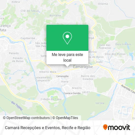 Camará Recepções e Eventos mapa