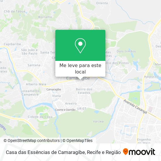 Casa das Essências de Camaragibe mapa