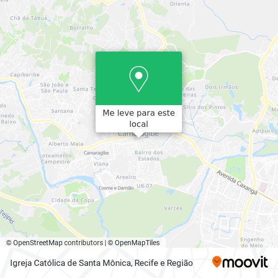 Igreja Católica de Santa Mônica mapa