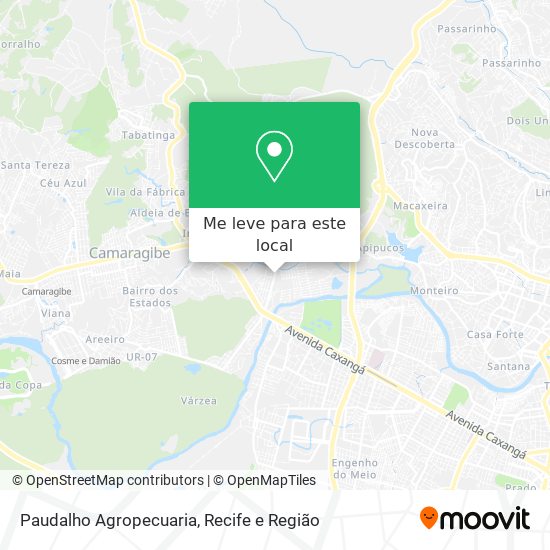 Paudalho Agropecuaria mapa