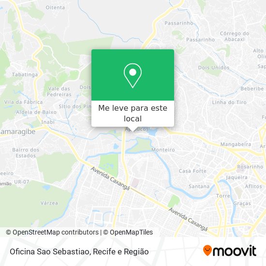 Oficina Sao Sebastiao mapa