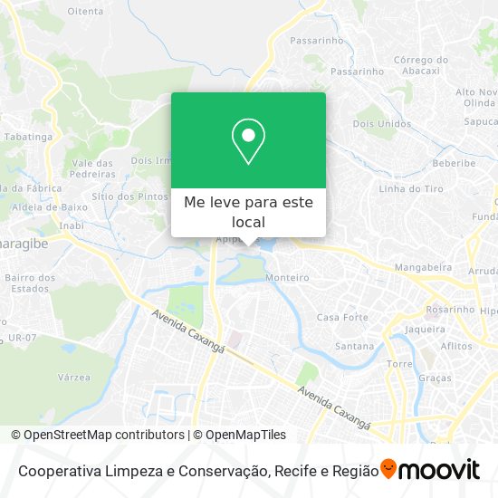 Cooperativa Limpeza e Conservação mapa