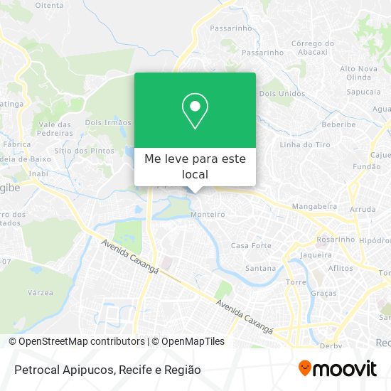 Petrocal Apipucos mapa