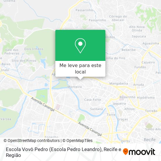 Escola Vovô Pedro (Escola Pedro Leandro) mapa