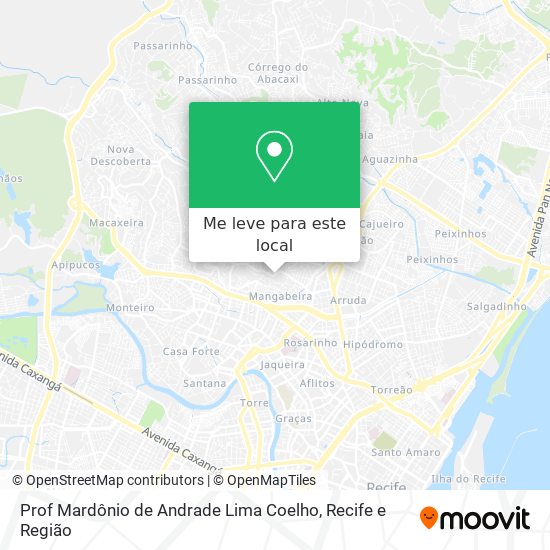 Prof Mardônio de Andrade Lima Coelho mapa