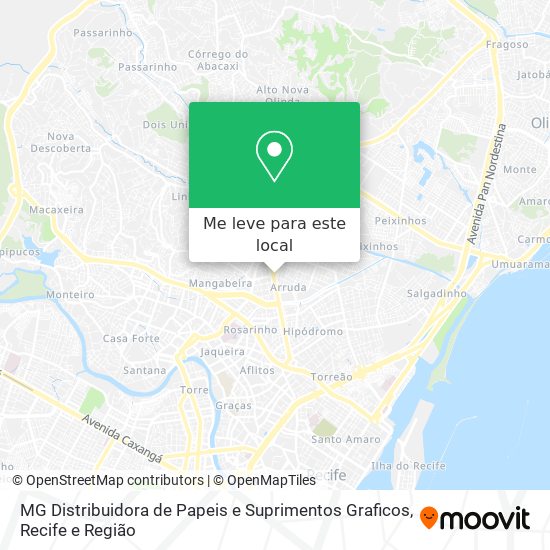 MG Distribuidora de Papeis e Suprimentos Graficos mapa