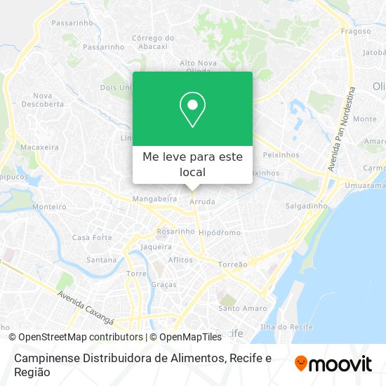 Campinense Distribuidora de Alimentos mapa